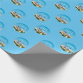 Nautical Summer Birthday Nubble Maine Lighthouse Geschenkpapier (Ecke)