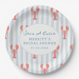 Nautical Summer Lobster Bridal Shower Paper Plates Pappteller