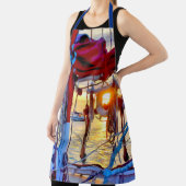 Nautical Sunset Thru the Sailboat Lifebuoy Schürze (InSitu)