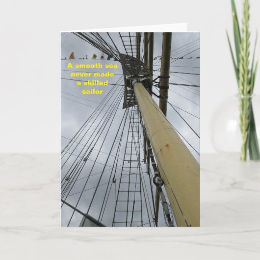 Nautical Tall Ship Karte (Vorderseite)