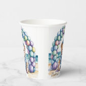 Nautical Teddy Bear Beach Boy Baby Dusche Pappbecher (Rechts)