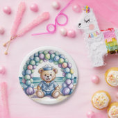 Nautical Teddy Bear Beach Boy Baby Dusche Pappteller (Party)