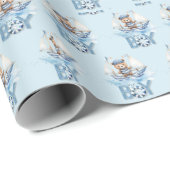 Nautical Teddy Bear Es ist eine Baby-Dusche Geschenkpapier (Rolleneckpunkt)