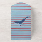 Nautical Theme Boy Baby Dusche All In One Einladung (Außenbereich)