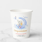 Nautical Theme Boy Baby Dusche Pappbecher (Rückseite)