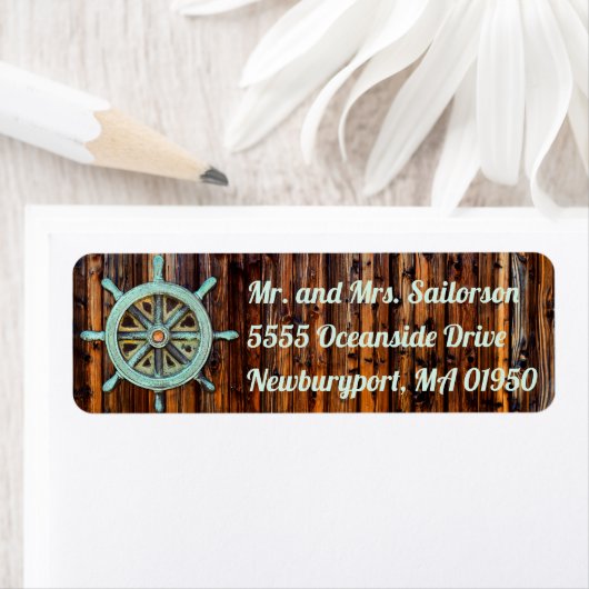 Nautical Theme Bronze Captains Wheel (Insitu)