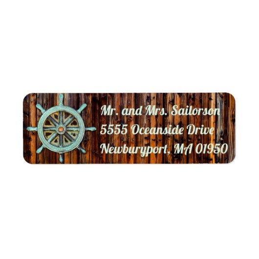 Nautical Theme Bronze Captains Wheel (Vorne)