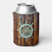 Nautical Theme Bronze Captains Wheel Dosenkühler (Kanne Rückseite)