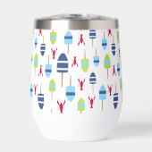 Nautical Theme Buoy and Hummer mit Monogramm (Vorderseite)