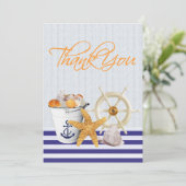 Nautical Theme Dankeschön Karten (Stehend Vorderseite)