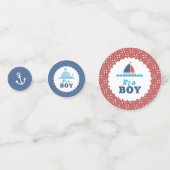 Nautical Theme It's a Boy ID573 Konfetti (Vorderseiten)