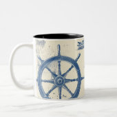 Nautical Theme Keramik Tasse mit Anchor, Helm und (Links)