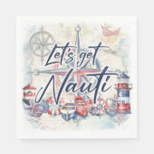Nautical Theme Standard Luncheon Serviette (Vorderseite)
