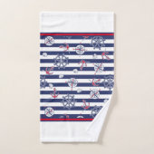 Nautical Themed Badhandtuch Set (Handtuch)
