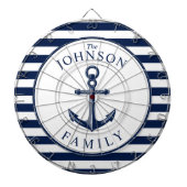 Nautical Themed Beach House Familie Dartscheibe (vorne)