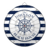 Nautical Themed Beach House Ship Wheel Dartscheibe (vorne)