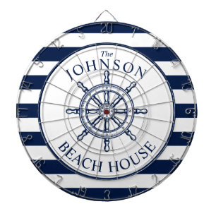 Nautical Themed Beach House Ship Wheel Dartscheibe