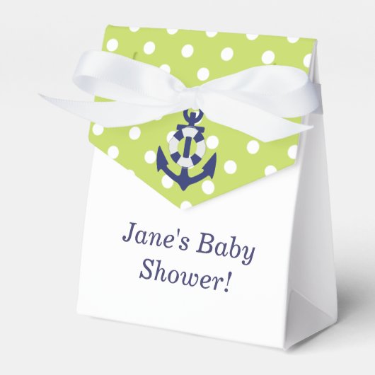 Nautical Themed Boy Baby Shower Fevor Box! Geschenkschachtel (Vorderseite)