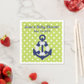 Nautical Themed Boy Babydusche Napkins Serviette (Beispiel)