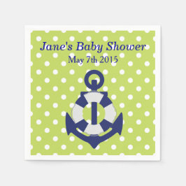 Nautical Themed Boy Babydusche Napkins Serviette