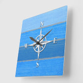 Nautical themed design quadratische wanduhr (Winkel)