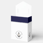 Nautical-Themed Floral Anchor Pink Navy Blau Geschenkschachtel (Geöffnet)