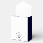 Nautical-Themed Floral Anchor White Navy Blau Geschenkschachtel (Geöffnet)