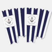 Nautical-Themed Floral Anchor White Navy Blau Geschenkschachtel (Ungeklappt)