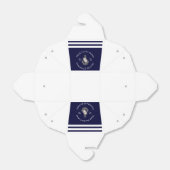 Nautical-Themed Floral Anchor White Navy Blue Favo Geschenkschachtel (Ungefaltet)