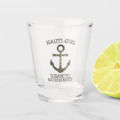 Nautical Themed Funny Bachelorette Anchor Fun Schnapsglas (Vorderseite)