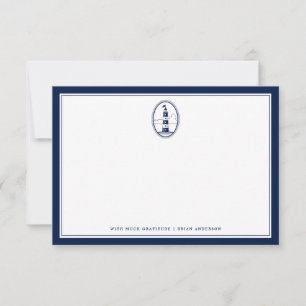 Nautical Themed Lighthouse Office NoteCard Mitteilungskarte