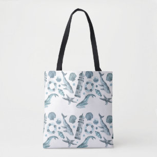 Nautical-Themed Tote Bag mit stilvollem maritimen Tasche