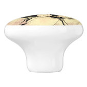 Nautical Themed Wheel Sepia & Red Keramikknauf (Seitenansicht)