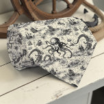 Nautical Toile Custom Necktie Krawatte<br><div class="desc">This custom necktie features a classic nautical toile pattern,  perfect for adding a touch of seaside charm to any outfit. Ideal for dads,  groomsmen,  or anyone who loves the ocean.</div>