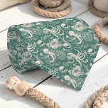 Nautical Toile Custom Necktie Krawatte<br><div class="desc">This custom necktie features a classic nautical toile pattern,  perfect for adding a touch of seaside charm to any outfit. Ideal for dads,  groomsmen,  or anyone who loves the ocean.</div>