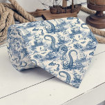 Nautical Toile Custom Necktie Krawatte<br><div class="desc">This custom necktie features a classic nautical toile pattern,  perfect for adding a touch of seaside charm to any outfit. Ideal for dads,  groomsmen,  or anyone who loves the ocean.</div>