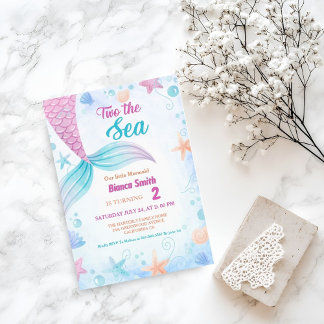 Nautical Two Sea 2. Geburtstags-Party Einladung