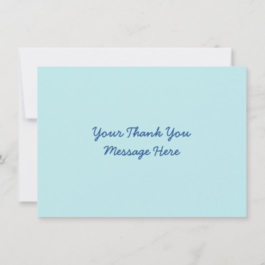 Nautical Under Sea Baby Shower Danke (Rückseite)