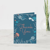 Nautical Under Sea Baby Shower Danke (Vorderseite)