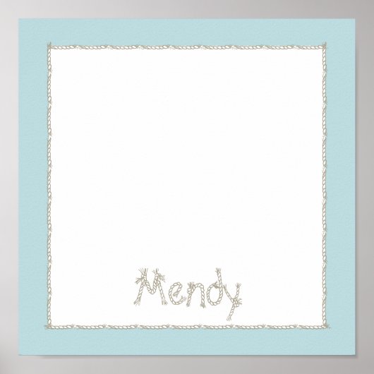 Nautical Upsherin Tischset2 Poster (Vorne)