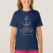 Nautical Vacation Family Beach Lake House T-Shirt (Vorderseite)