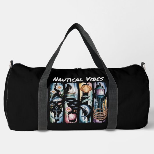 Nautical Vibes Marine Elements Duffle Bag (Vorderseite)