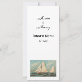 Nautical Vintag Yachten Racing #1 Einladung