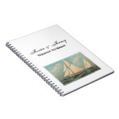 Nautical Vintag Yachten Racing #1 Notizblock (Rechte Seite)
