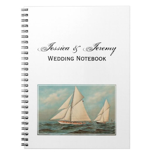 Nautical Vintag Yachten Racing #1 Notizblock (Vorderseite)