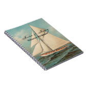 Nautical Vintag Yachten Racing #1 Notizblock (Rechte Seite)