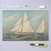 Nautical Vintag Yachten Racing #1 Seidenpapier (Handwerk)