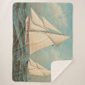 Nautical Vintag Yachten Racing #1 Sherpadecke (Vorderseite)