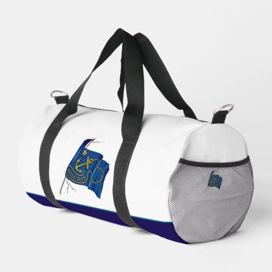 Nautical Vintage Flag Hold Fast Duffle Bag (Rechte Ecke)
