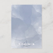 #Nautical Watercolor Anchor Event Wedding Details Begleitkarte (Rückseite)